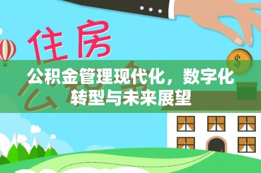 克山公积金管理现代化，数字化转型与未来展望